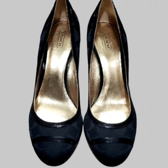 🛑BOGO🆕COACH Signature Wedge Heel Shoe - Picture 4 of 7